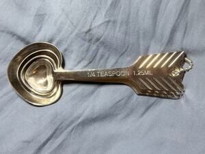 ENDURANCE Heart Arrow Measuring Spoons 18/10 Stainless Steel Tablespoon Teaspoon